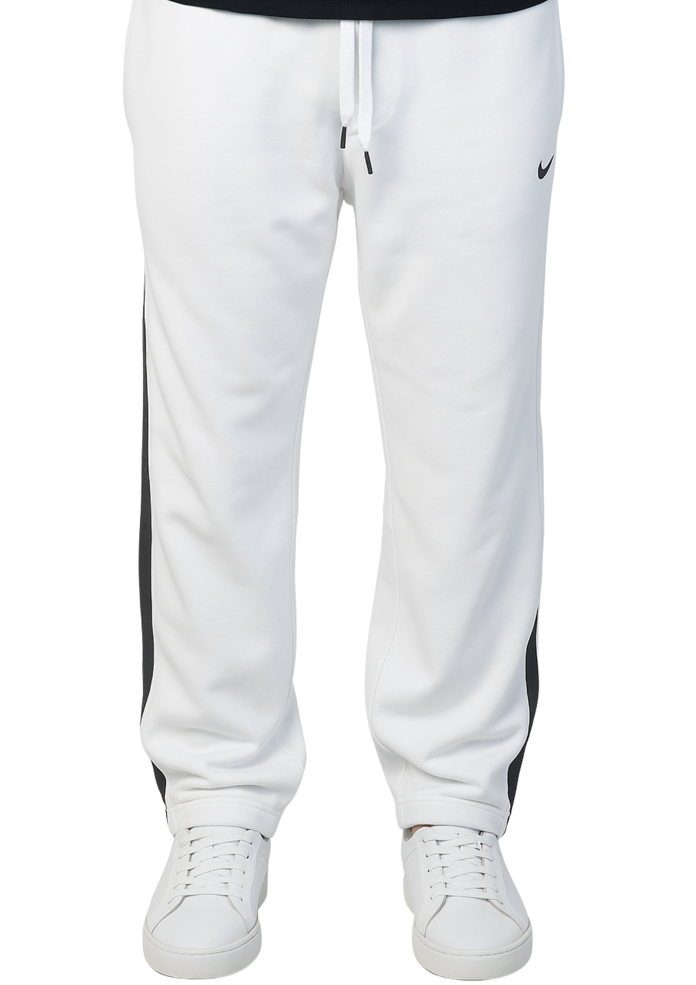 "Front view – Nokkta Nike OffWhite Wide-Leg Oversized Sweatpants"
